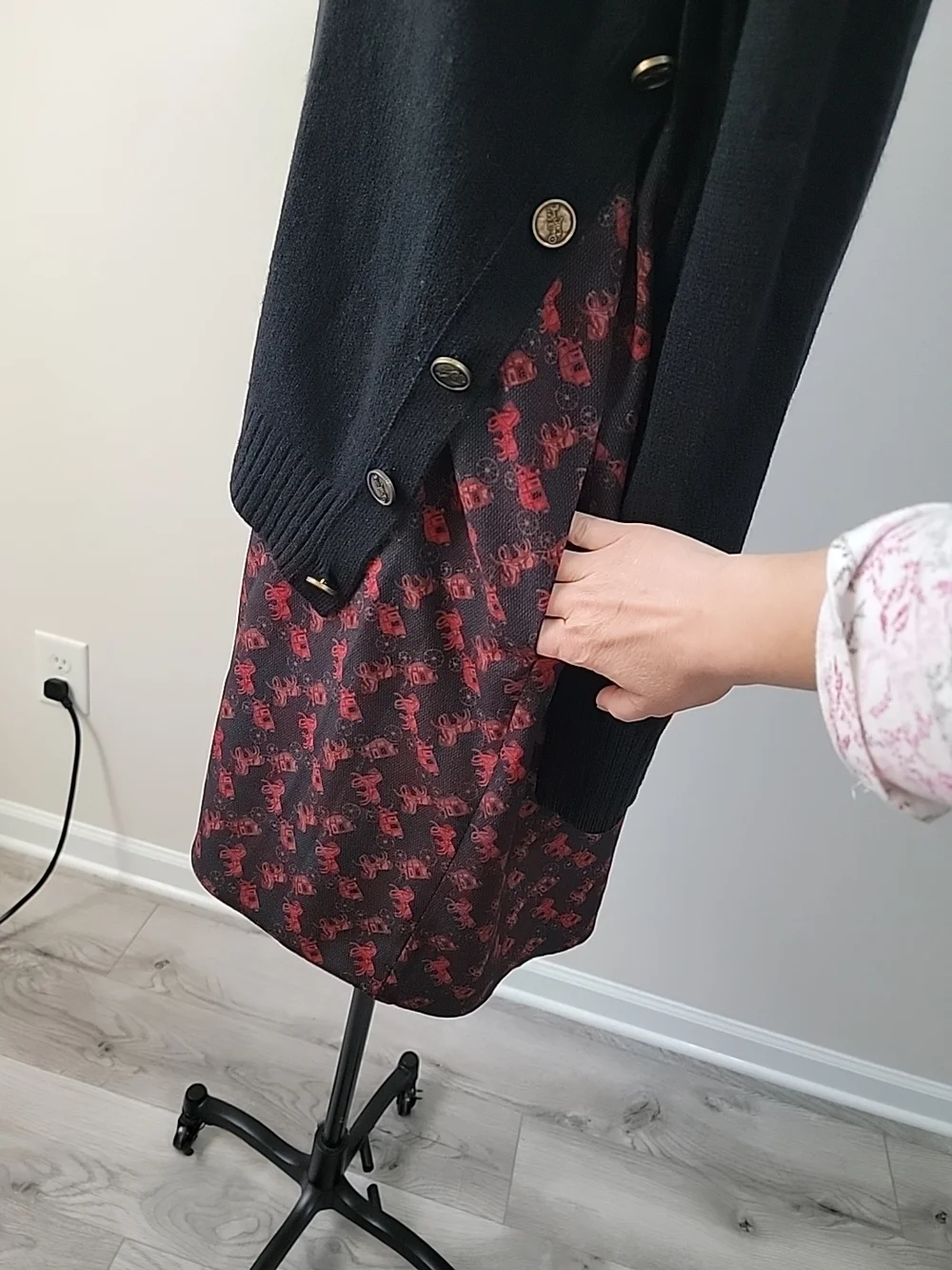 Coach black knit